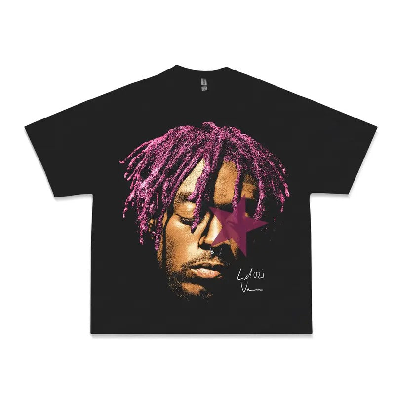 LUV Uzi Purple Star Graphic Tee Shirt, Rap Streetwear Gifts Hoodie, Sweatshirt | HypeCrazeTee.com