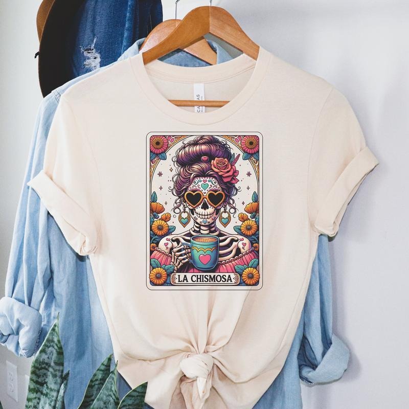 La Chismosa Tarot Card Shirt, Print Unisex Crew neck Tee T-shirt, La Chismosa Shirt, For Men, For Women Hoodie, Sweatshirt