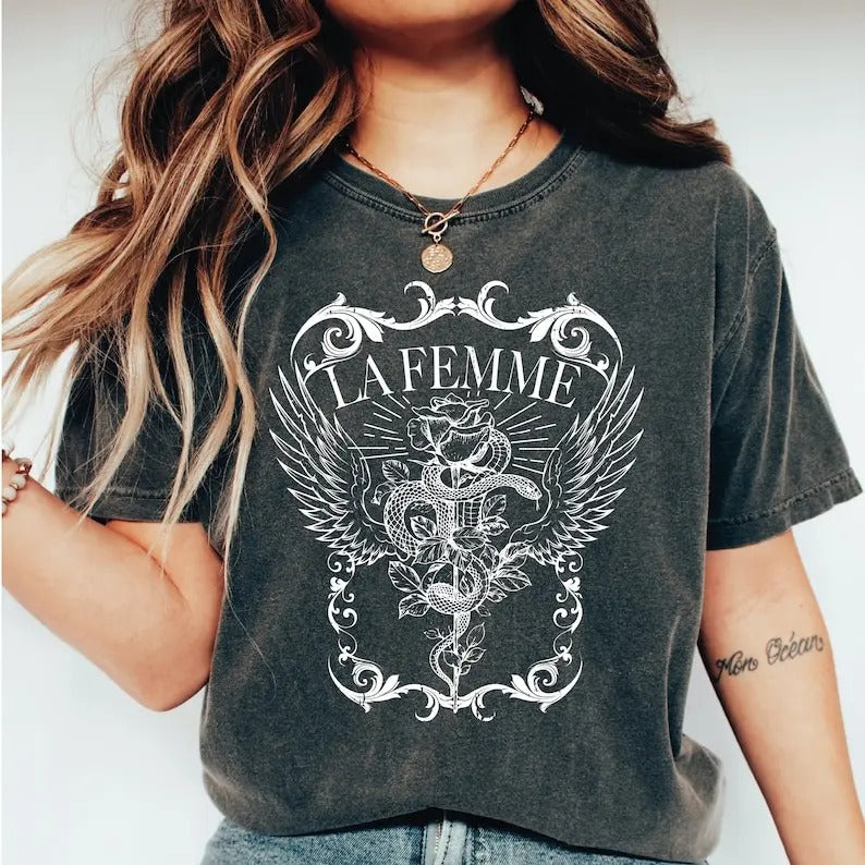 La Femme Shirt Snake Rose Dark Art Shirt Snake Rose Shirt 209 T-Shirts, Hoodie, Sweatshirt