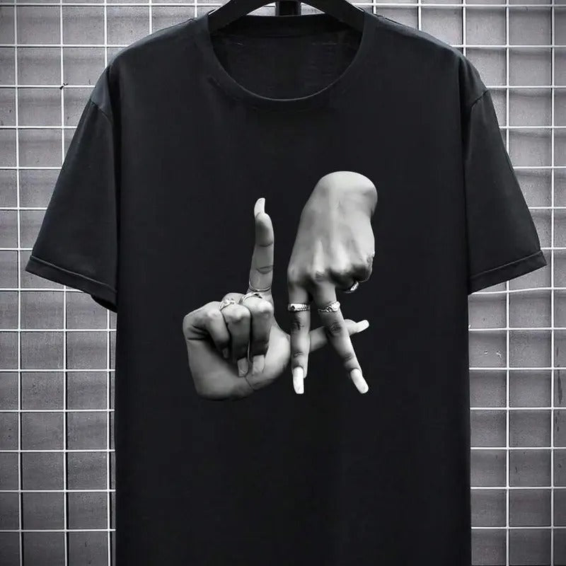 La tee-unisex T-shirt 100% cotton 2024 men and women short sleeve T-shirt 100% cotton ins stylish street shirt Top...