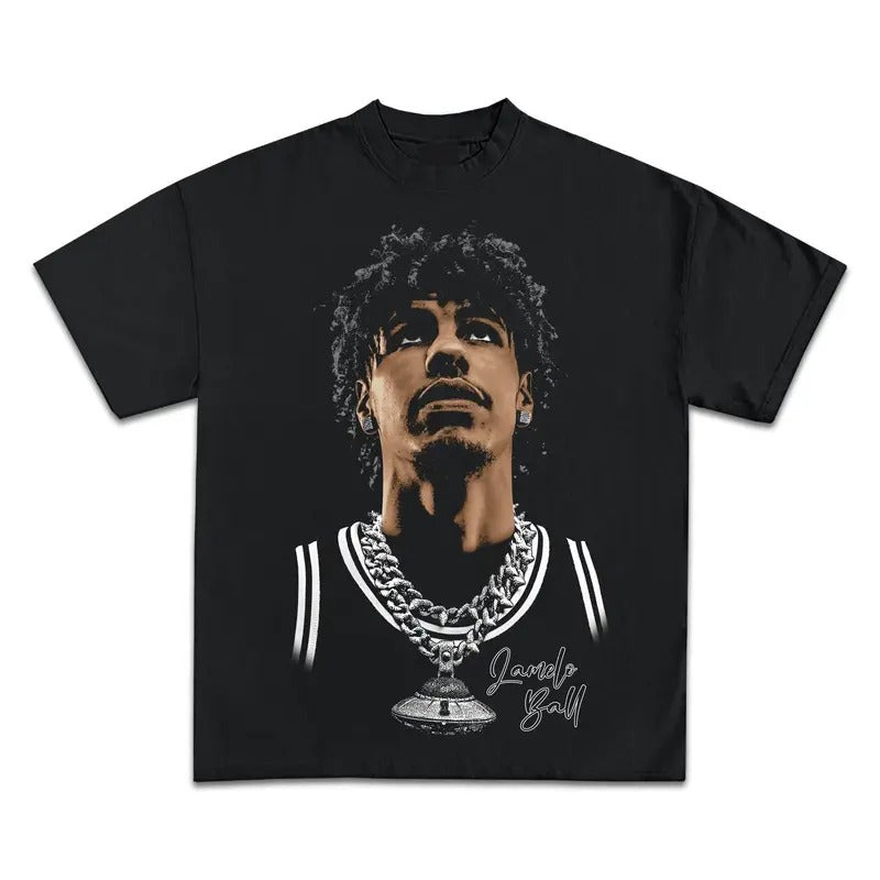 LaMelo Ball Graphic Bootleg T-Shirt Streetwear Top Crewneck Hoodie, Sweatshirt | HypeCrazeTee.com