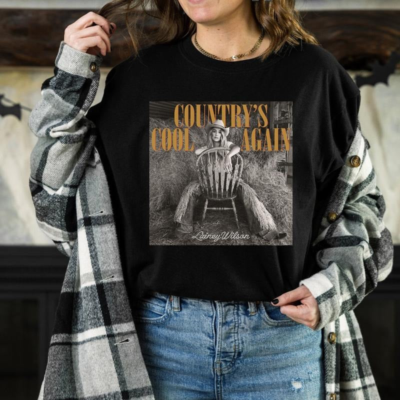 Lain3y Wils0n 2024 T Shirt, Country's C0ol Again Tour, Concert Outfit, Unisex Short Sleeve Tee Shirt, Casual Clothing...