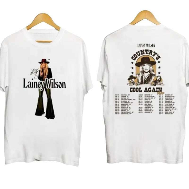 Lainey Wilson Tour 2024 Shirt Lainey Wilson Country's Cool Again Tour 2024 Shirt Hoodie, Sweatshirt | HypeCrazeTee.com