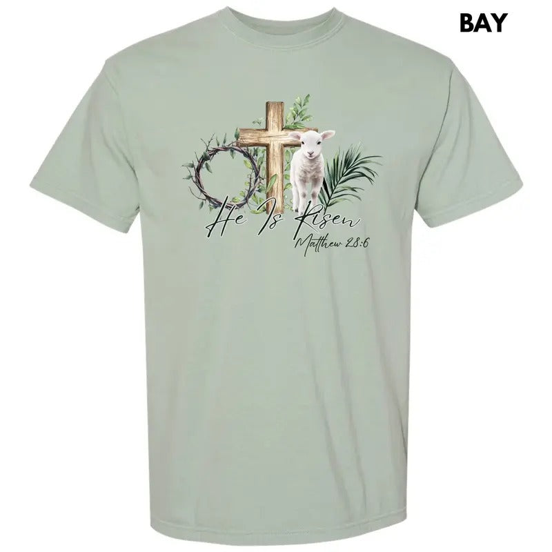 Lamb He Is Risen Comfort Colors 'NLB' T-Shirts, Hoodie, Sweatshirt