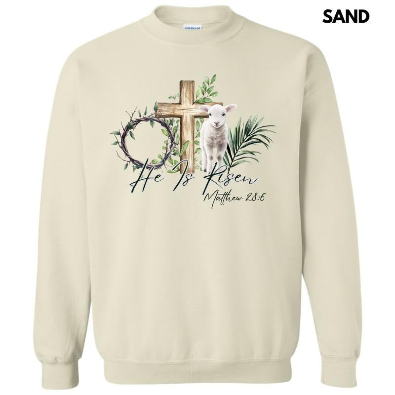 Lamb He Is Risen Sweatshirt 'NLB' T-Shirts, Hoodie | HypeCrazeTee.com