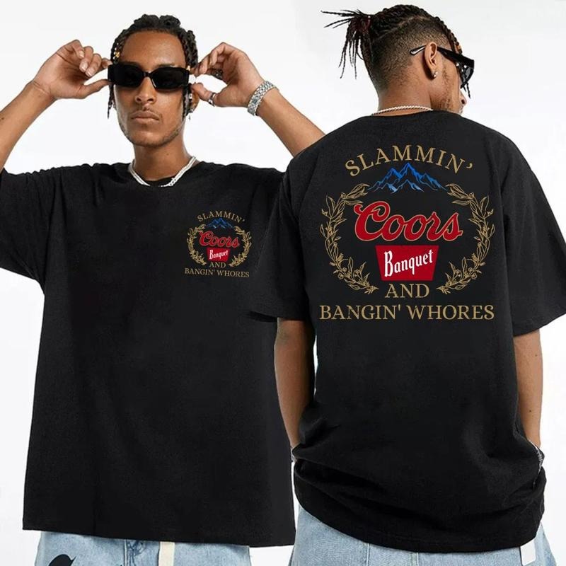 Lammin Coorrs And Bangiin Two Sides Tshirt Sweatshirt Hoodie, Funny Beer Lover's Graphic Shirt, Wild Drinking Party...