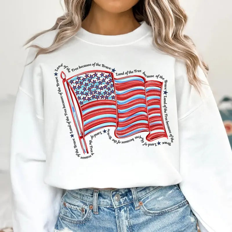 Land of the Free DTF Transfers - THIS IS NOT A SHIRT Hoodie, Sweatshirt | HypeCrazeTee.com