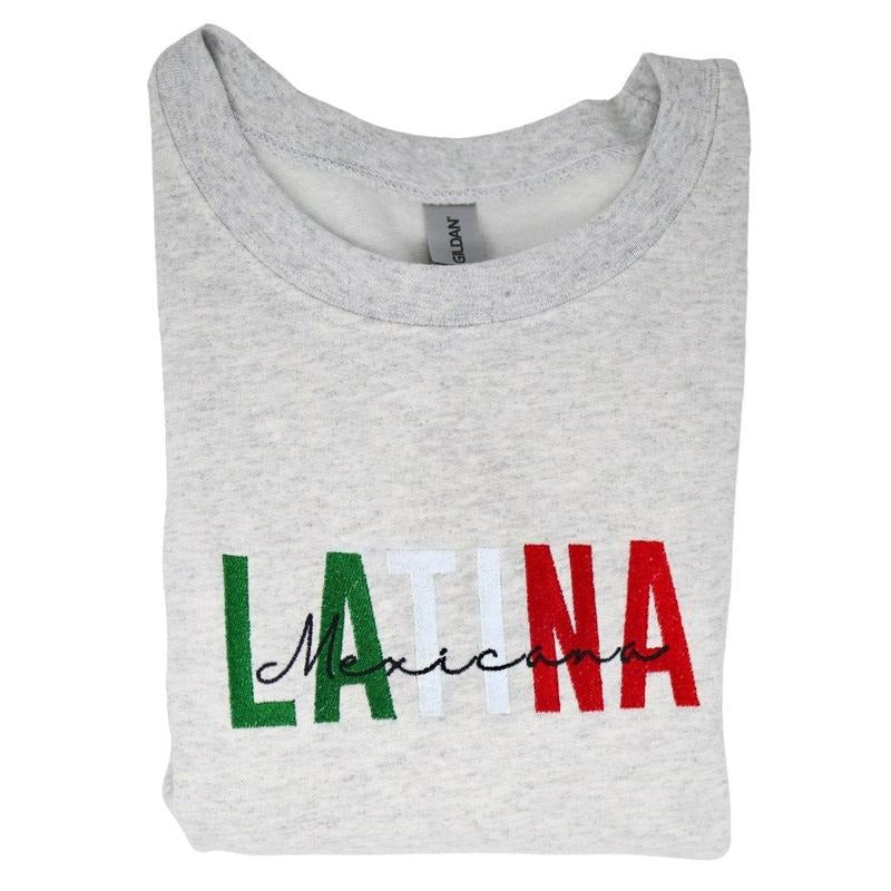 Latina Mexicana Embroidered Sweatshirt, Latina Sweatshirtstyle{n002}2 T-Shirts, Hoodie | HypeCrazeTee.com