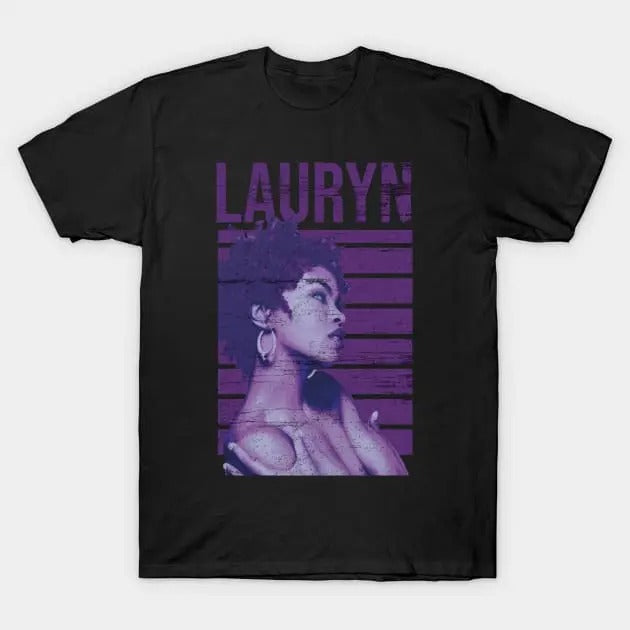 Lauryn Hill T Shirt Vintage Graphic Lauryn Purple Hill Menswear T-Shirt Hoodie, Sweatshirt | HypeCrazeTee.com