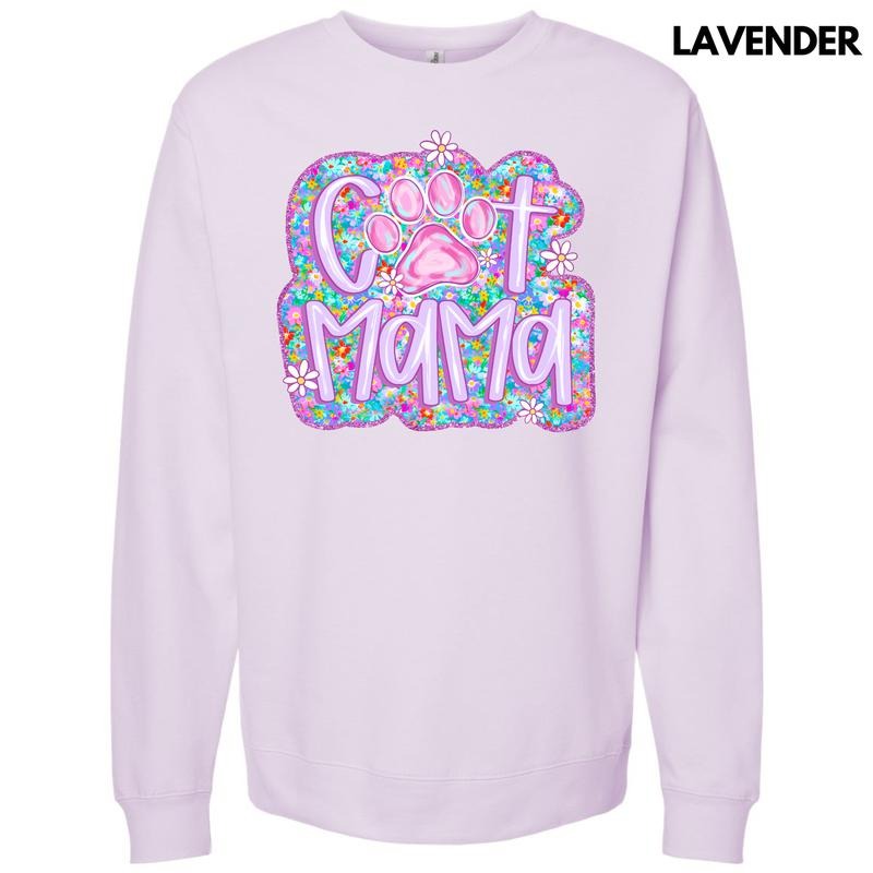 Lavender Floral Cat Mama Sweatshirt 'NLB' T-Shirts, Hoodie | HypeCrazeTee.com