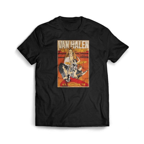 Legacy Van Halen Tour Poster Mens T-Shirt Tee