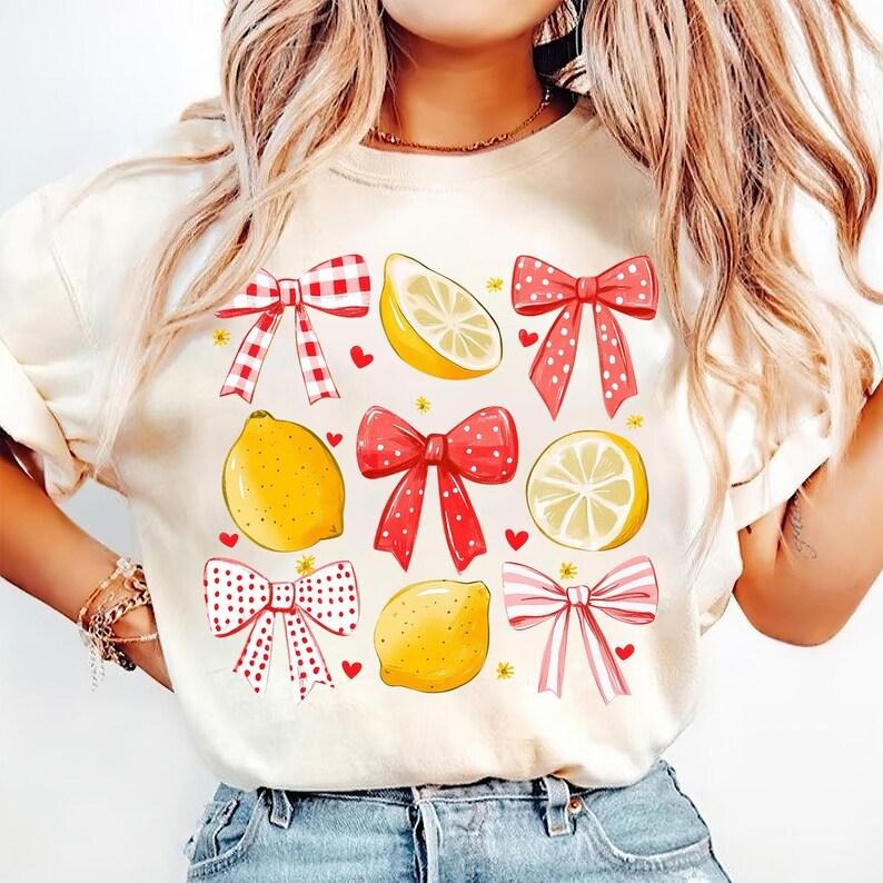 Lemon Coquette Cute Lemon Mama Summer Custom Preppy Mom T-Shirt Hoodie, Sweatshirt | HypeCrazeTee.com