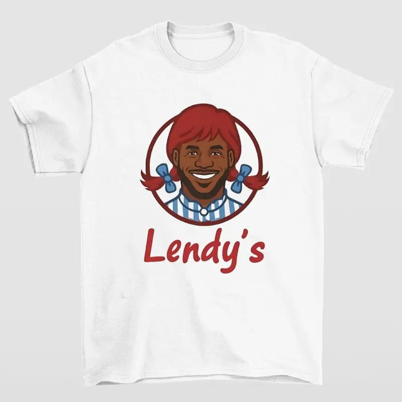 Lendy's LeBron Wendy's Shirt Featuring Bold and Playful Parody Design for Fans of Humor Hoodie, Sweatshirt | HypeCrazeTee.com
