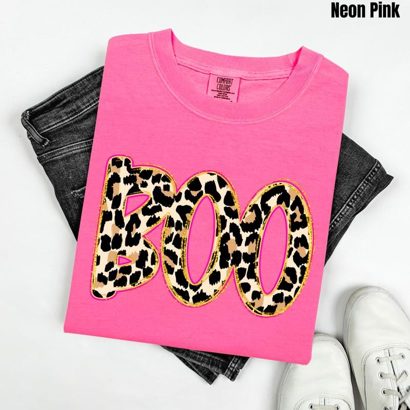 Leopard BOO Comfort Colors T-Shirt 'NLB' Hoodie, Sweatshirt | HypeCrazeTee.com