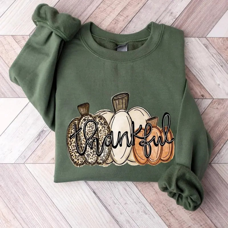 Leopard Pumpkin Sweatshirt,Pumpkin Season Sweater,Thanksgiving Tshirt,Halloween Shirt,Fall Apparel Hoodie | HypeCrazeTee.com