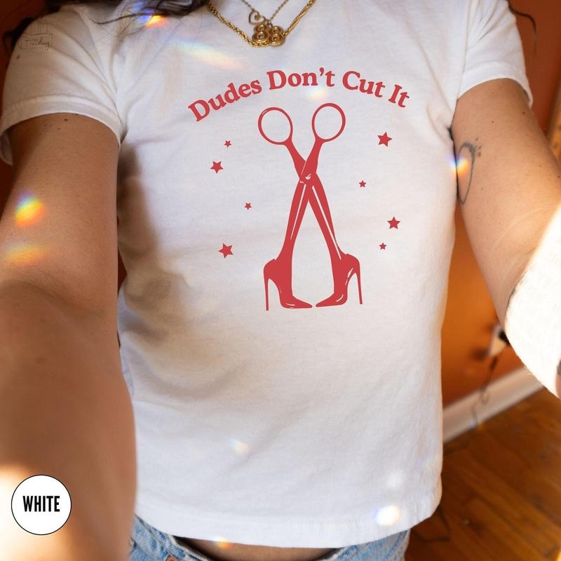 Lesbian Baby Tee, Funny Femme Lesbian Subtle Pride Babytee, Sapphic Baby Tees, Butch Bait Girlfriend Gift, WLW Queer...
