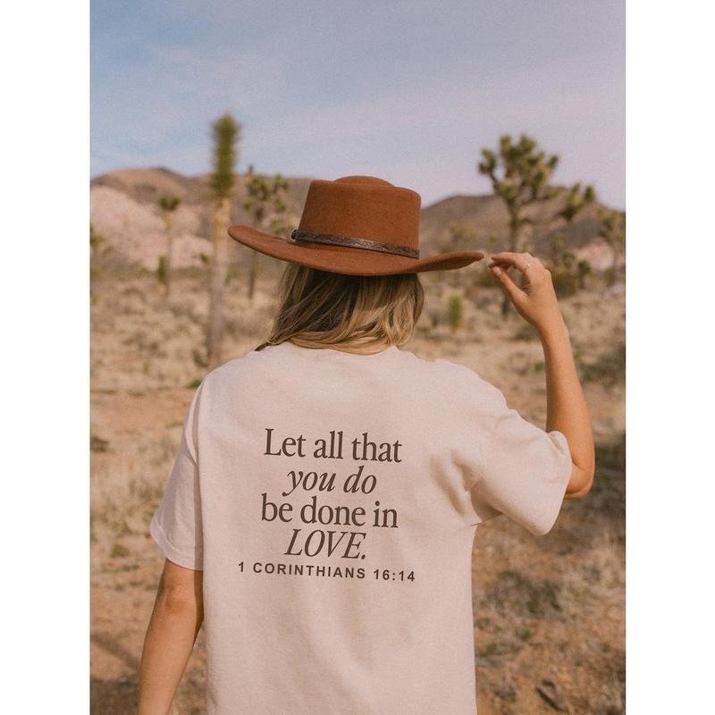 Let All That You Do Be Done In Love Shirt, Scriptural Bible Verse Tshirt, Christianity Religious Gift, Trendy...