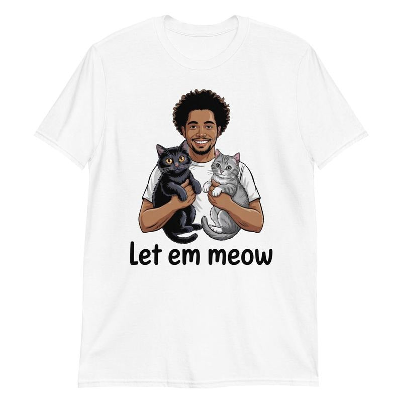 Let Em Meow Jarrett Allen T-Shirt, Unisex T-Shirt, Trendy Streetwear Gift For Men & Women, Jarrett Allen Cats Let Em Meow...