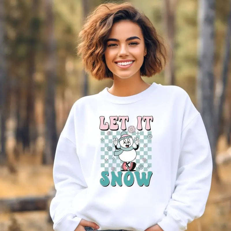Let it Snow Crewneck Sweatshirt T-Shirts, Hoodie | HypeCrazeTee.com