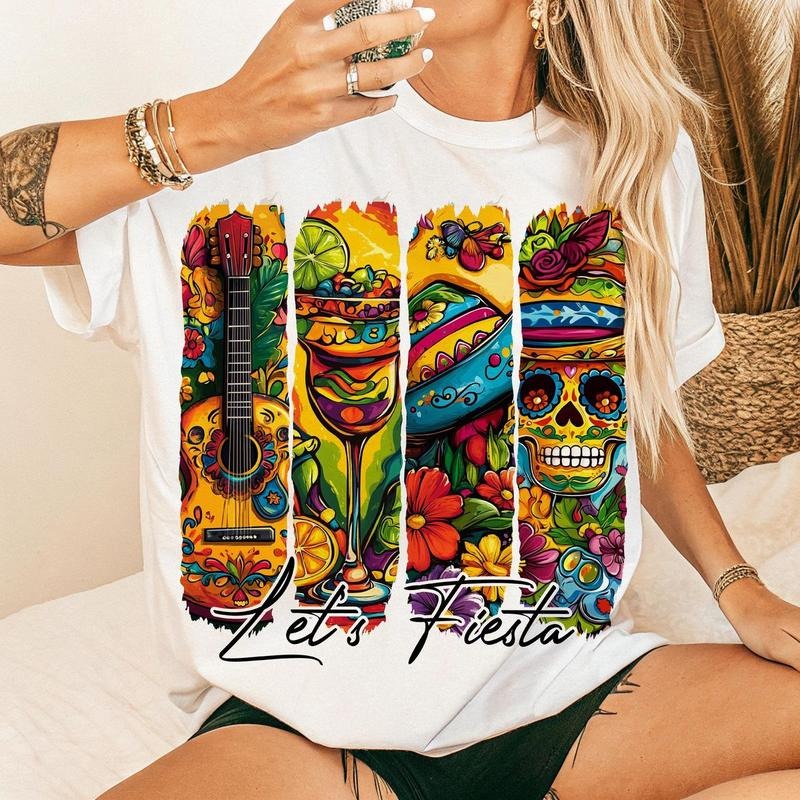 Let's Fiesta Cinco De Mayo Tshirt Sweatshirt, Mexico Tequila Shirt, Margarita Tacos, Mexican Party, Festival 2025, Unisex...