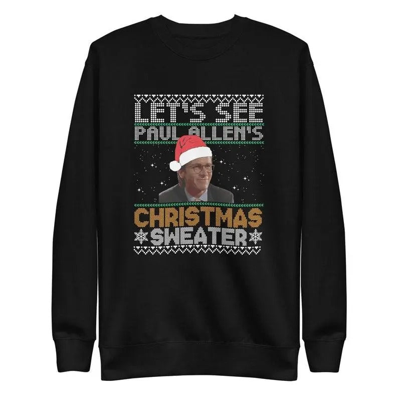 Let's See Paul Allen's Christmas Sweater, American Psycho Xmas Day Sweatshirt For Men Women, American Psycho Gifts...