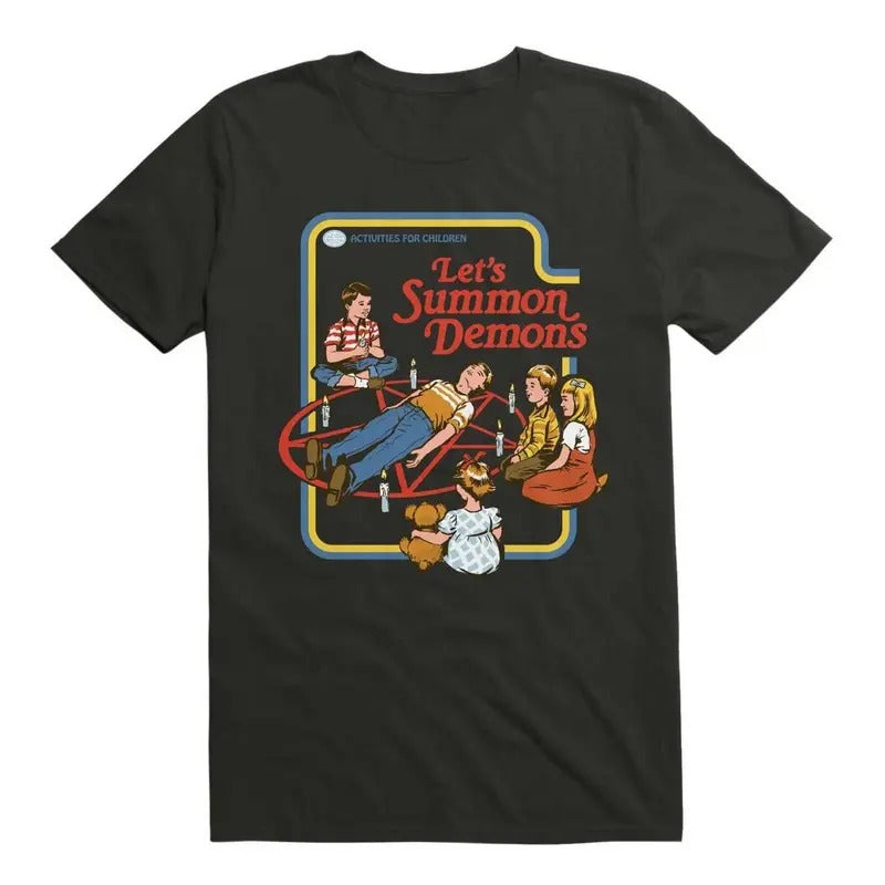 Let's Summon Demons T-Shirt By Steven Rhodes, humor shirt, funny tee shirt Hoodie, Sweatshirt | HypeCrazeTee.com
