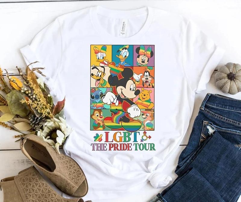 Lgbt The Pride Tour Tshirt Sweatshirt, Mouse & Friends Lgbt Pride Shirt, Gay Lesbian Matching Tee Hoodie | HypeCrazeTee.com