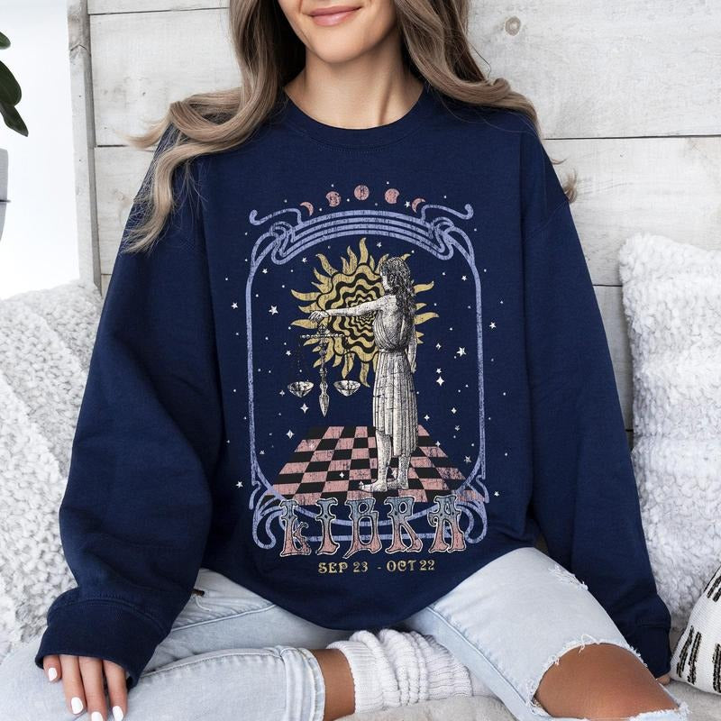 Libra Zodiac, Astrology, Horoscope Sweatshirt T-Shirts, Hoodie | HypeCrazeTee.com
