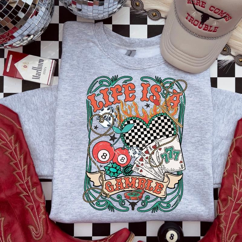 Life Is A Gamble DTF Transfers - THIS IS NOT A SHIRT Hoodie, Sweatshirt | HypeCrazeTee.com