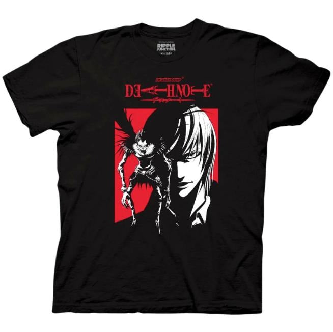 Light & Ryuk Contrast T-Shirt, Death Note Shirt, Manga Anime Tshirt, Anime Clothing, Vintage Graphic Tees, Unisex Gothic...