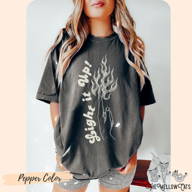 Light it Up Crescent City Bookish tee, Bryce Quinlan House of Earth and Blood shirt HOSAB Lunathion SJM merch Ruhn Danaan...