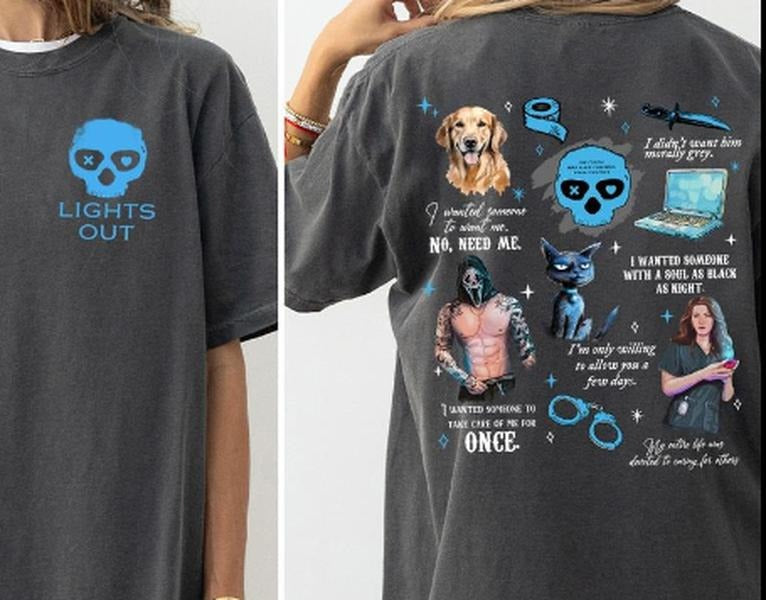 Lights Out Book Comfort Shirt, Navessa Allen Shirt, Into Darkness Shirt, Book Merch Shirt, Dark Romance Shirt Hoodie,...