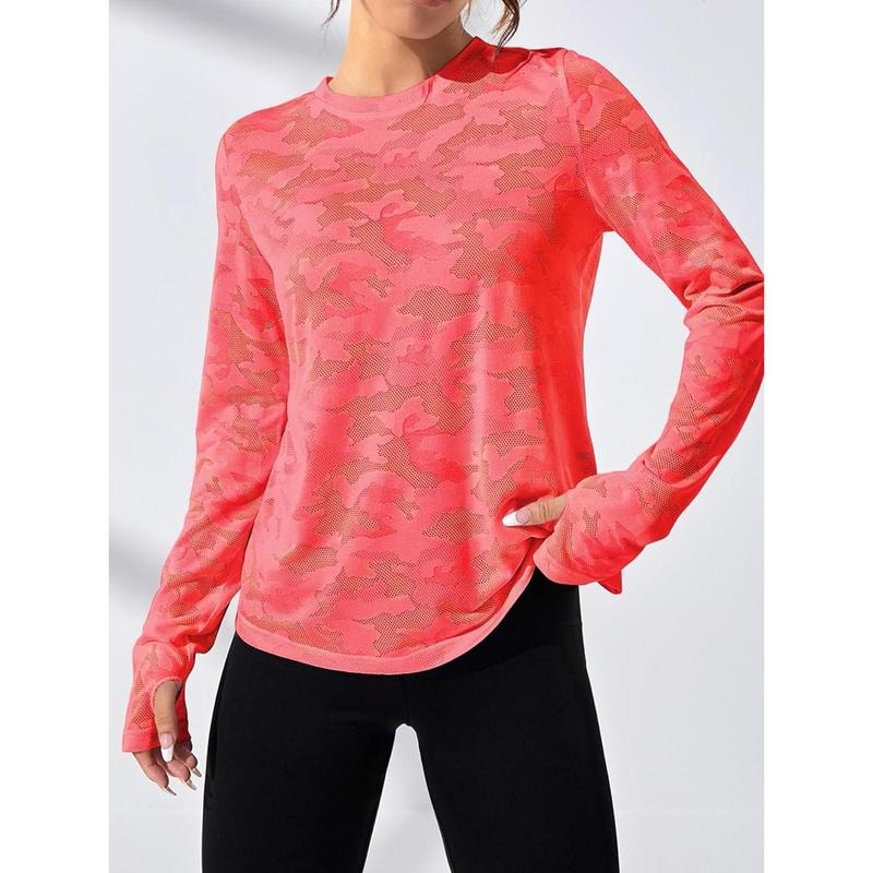 Lightweight Long Sleeve Workout Sports Activewear T Shirts Criss Cross Back Yoga Sports Tee Hoodie, Sweatshirt