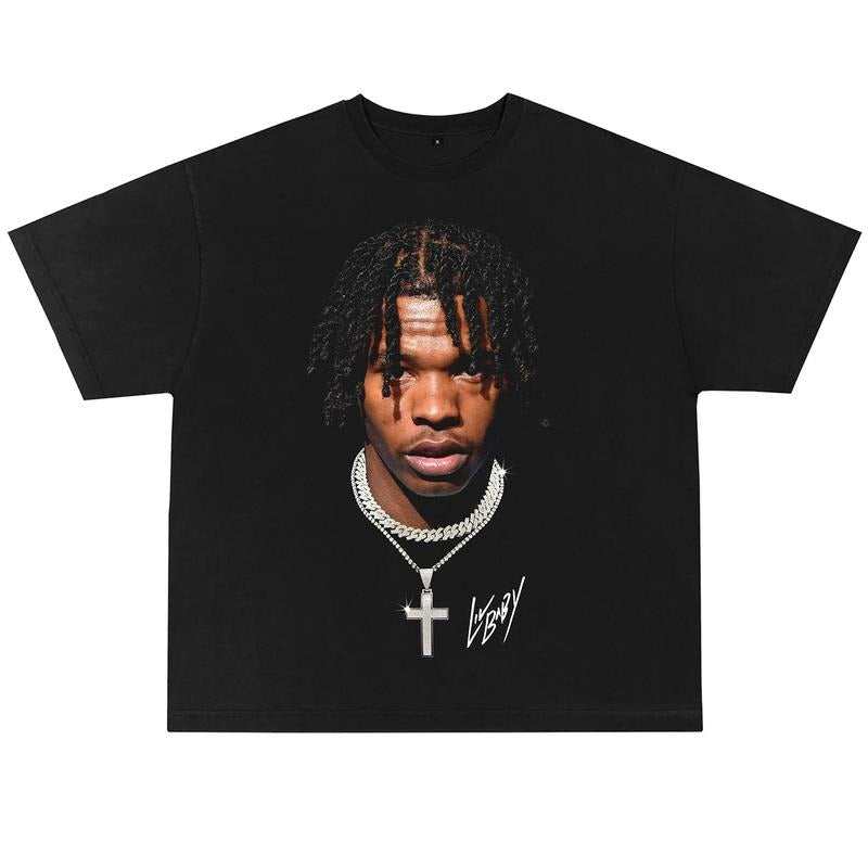 Lil Baby Graphic Tee Shirt Jumbo 90s Vintage Rapper Hip Hop Merch Men Women Menswear Top Medium Stylish Hoodie, Sweatshirt