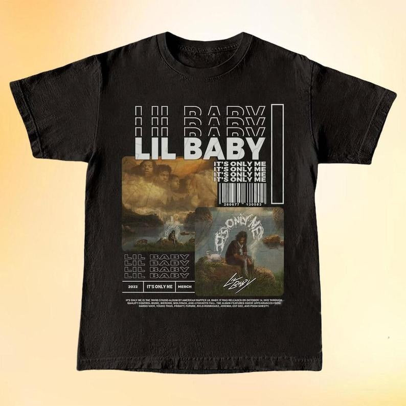 Lil Baby Shirt, Lil Baby Tee, Lil Baby It's Only Me Album Shirt, Lil Baby Unisex Softstyle Shirt, Rap Hip Hop Shirt, Gift...