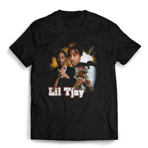 Lil Tjay 90S Vintage X Bootleg Style Mens T-Shirt