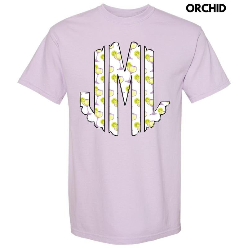 Lime Margaritas Monogram Comfort Colors T-Shirt 'NLB' Hoodie, Sweatshirt | HypeCrazeTee.com