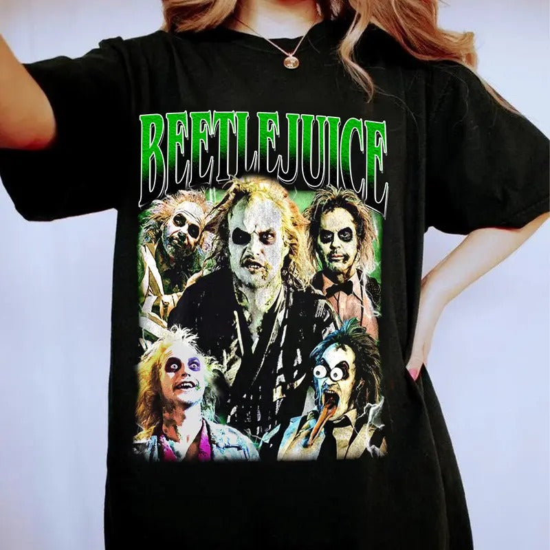 Limited Beetlejuice Vintage T-Shirt, Shirt Gift for Women and Men Unisex T-Shirt Cotton Womenswear Baggy Comfort Hoodie,...