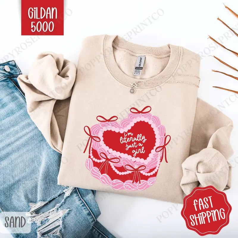 Literally Just Girl Cake Coquette Cake T-Shirts, Hoodie, Sweatshirt
