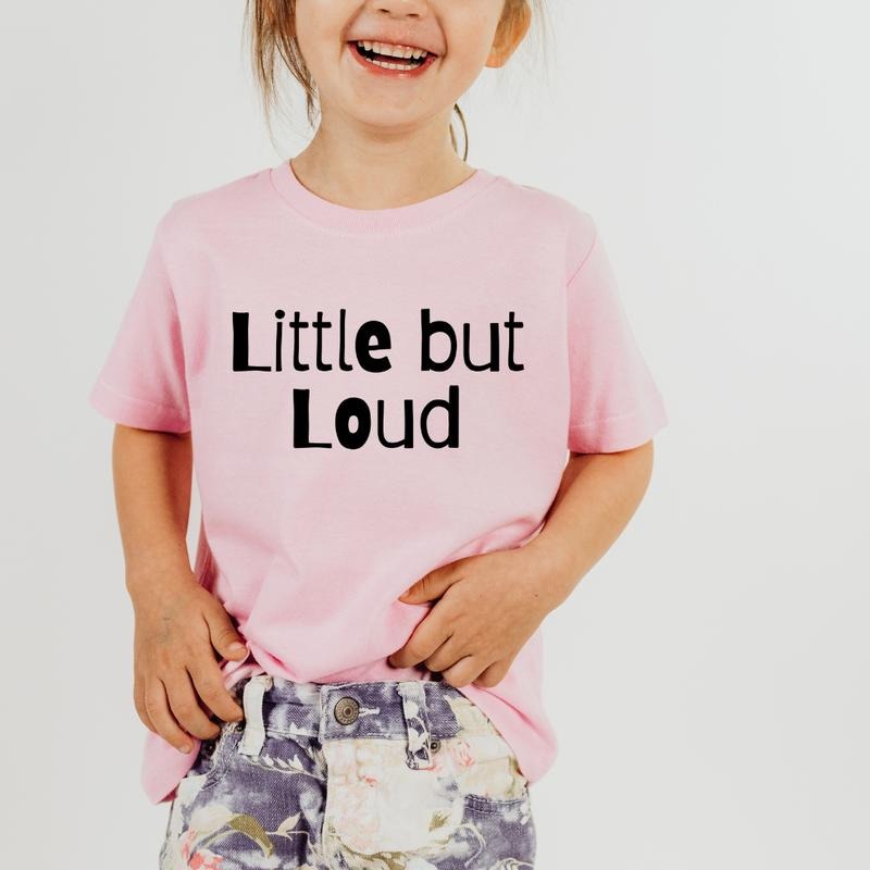 Little But Loud, Toddler T-Shirts & Baby Bodysuits, Graphic Infant Clothes, Cute Baby Shower Gift, Trendy Kids Apparel,...