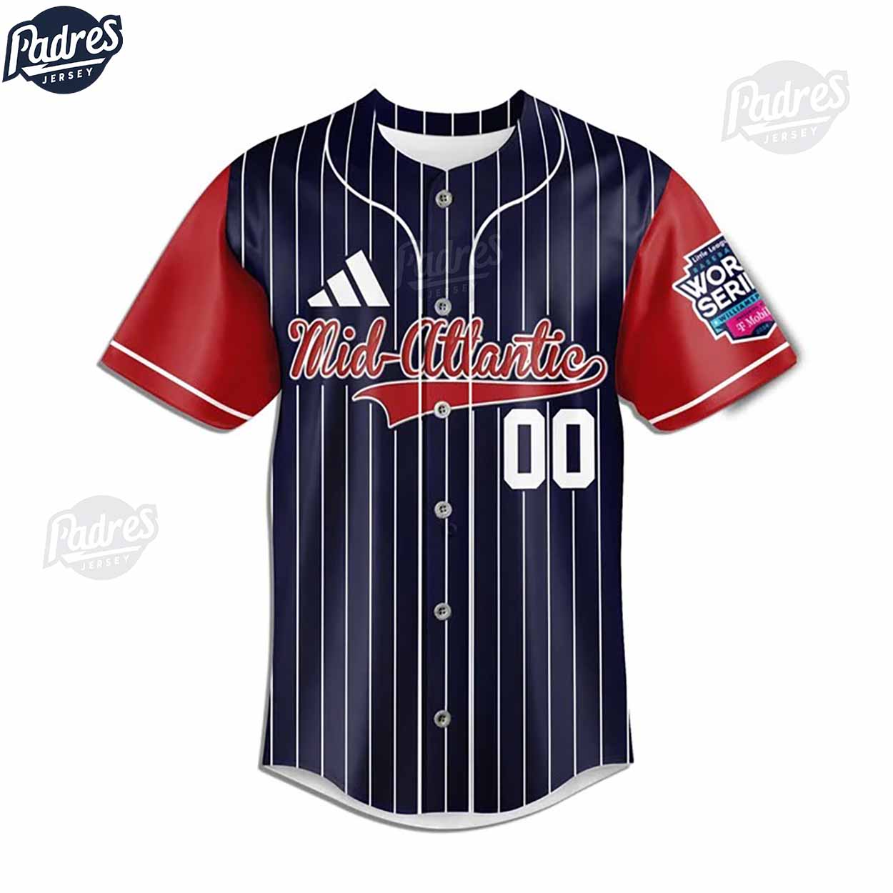 Little League Mid-Atlantic Team Baseball Jersey - Padres Jersey Oasis: Elevate Your Baseball Style Game