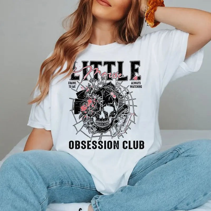 Little Mouse Obsession Club T-Shirt, Zade Meadows Sweatshirt, Haunting Adeline Merch, Cat And Mouse Duet Sweater, Dark...