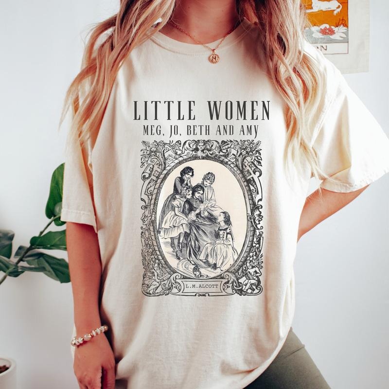 Little Women T-Shirt Light Academia Little Women T Shirt Louisa May Alcott Library Shirt Book Club Shirt Amy March Shirt...