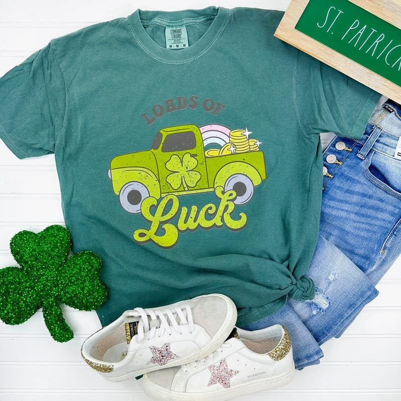 Loads Of Luck Truck Comfort Colors T-Shirt Hoodie, Sweatshirt | HypeCrazeTee.com