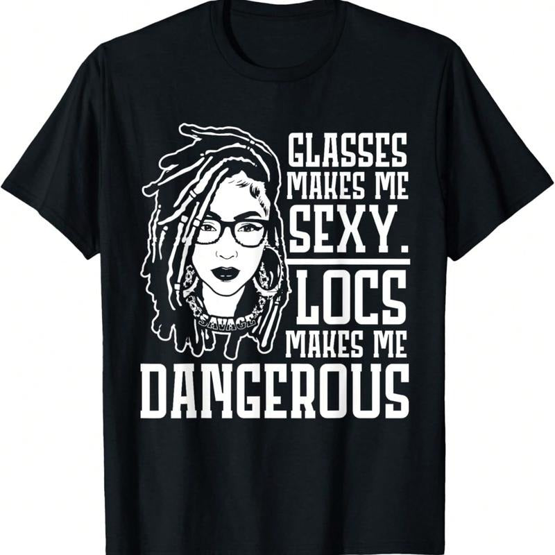 Locs Make Me Dangerous Afro Hair Black American African Girl T-Shirt Hoodie, Sweatshirt | HypeCrazeTee.com