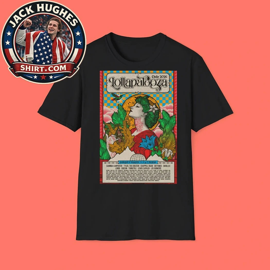 Lollapalooza Parque O’Higgins Chicago March 13-15 2026 Poster Shirt