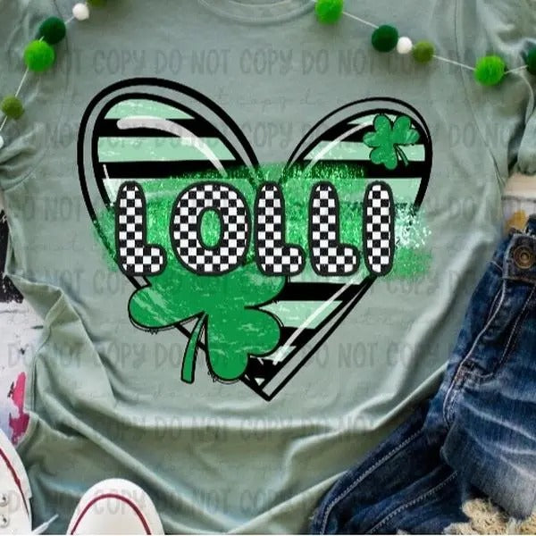 Lolli Clover Heart DTF Transfers - THIS IS NOT A SHIRT Hoodie, Sweatshirt | HypeCrazeTee.com