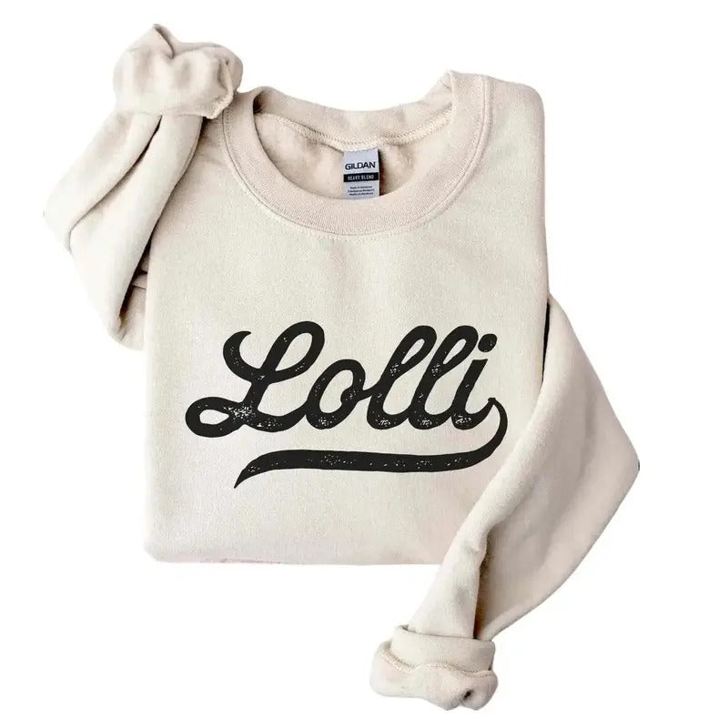 Lolli Sweatshirt for Grandma Mother's Day Gift for Grandmother to be Lolli Shirt Blessed Birthday