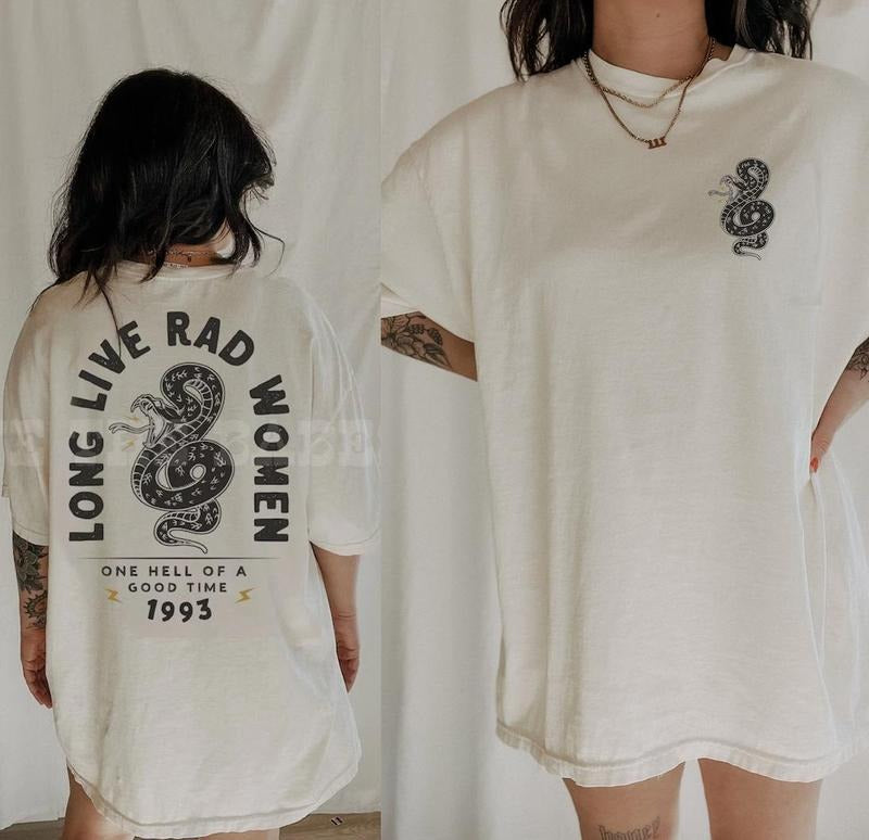 Long Live Rad Women Tee, Trendy aesthetic boho tee, feminist girl power shirt Hoodie, Sweatshirt | HypeCrazeTee.com