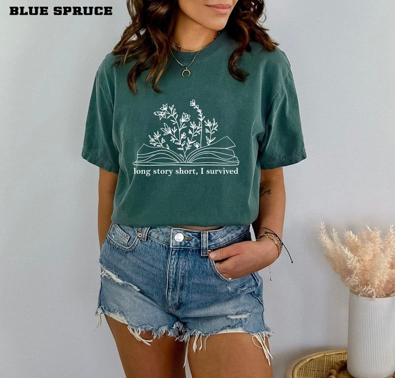 Long Story Short I Survived T-Shirt, T.S Inspired Shirt, Unisex Shirt,Positivity Shirt,Swifftiee Merch Evermore...